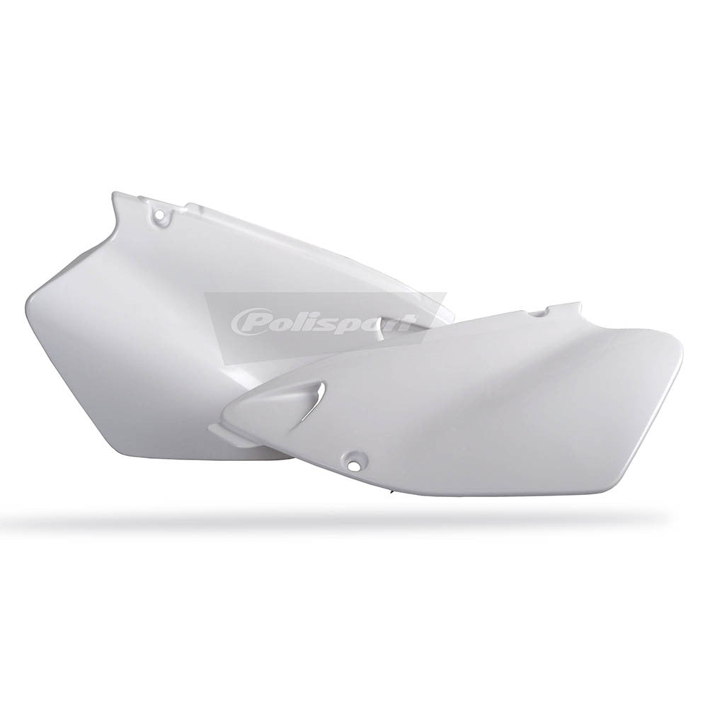 Polisport - POLISPORT SIDE COVERS YZ WHITE [B8] - Shark Leathers