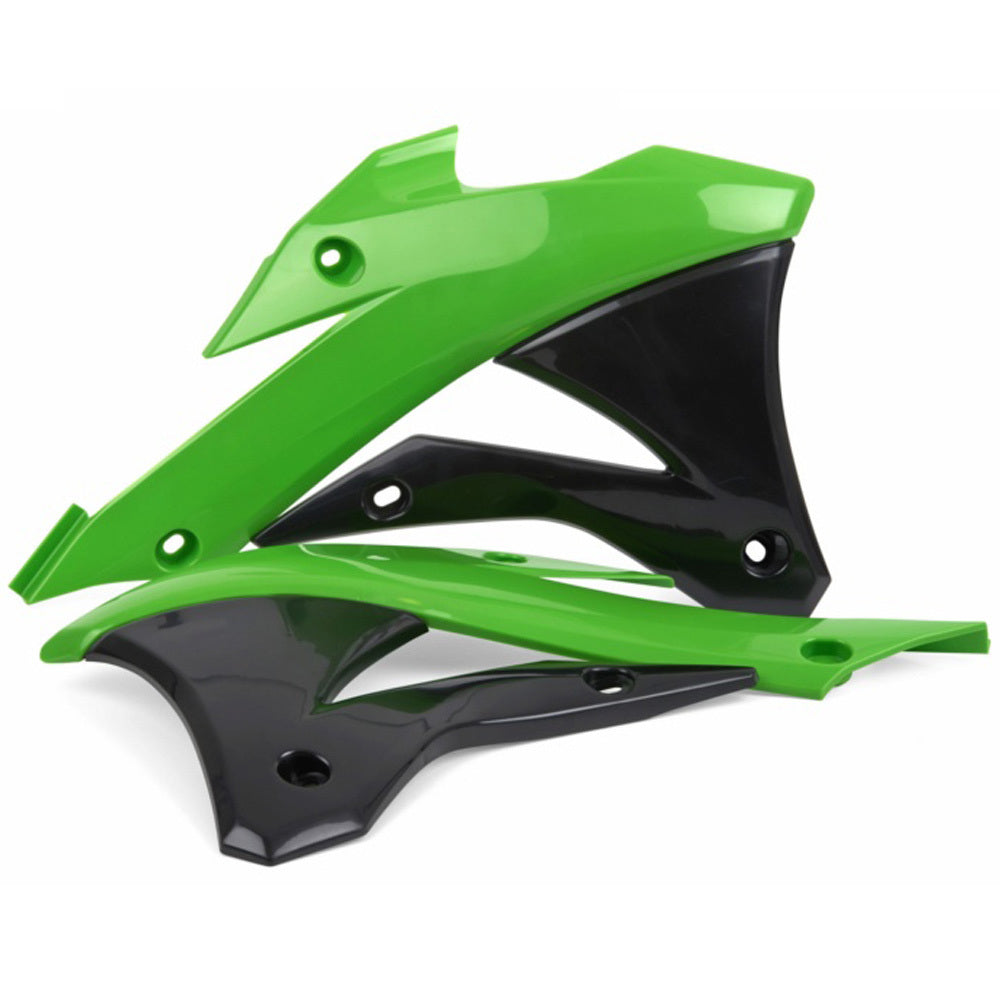 Polisport - POLISPORT RAD SHROUDS KAW KX85 14-23 - GREEN/BLACK [B7] - Shark Leathers