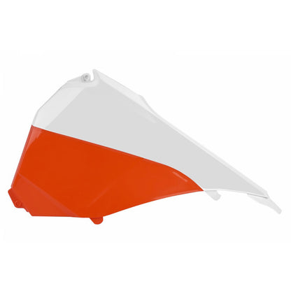 Polisport - POLISPORT AIRBOX COVERS KTM SX/SX-F MODELS 13-15 - WHITE/ORANGE [B10] - Shark Leathers