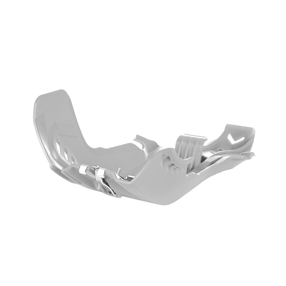 Polisport - POLISPORT FORTRESS SKID PLATE/LINKAGE GUARD KTM/HUSQ - WHITE - Shark Leathers