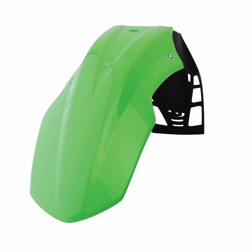 Polisport - POLISPORT FRONT FENDER FREE FLOW UNIVERSAL - GREEN - Shark Leathers