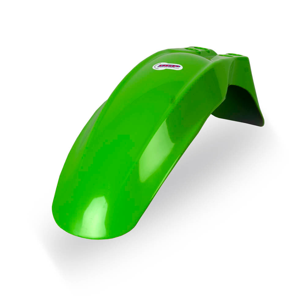 Polisport - POLISPORT FRONT FENDER KLX110 02-09 - GREEN [B12] - Shark Leathers