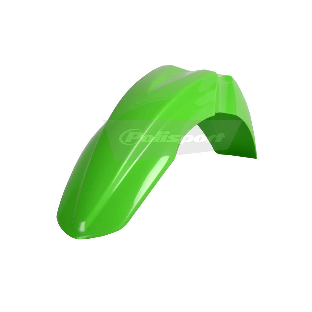 Polisport - POLISPORT FRONT FENDER KAWASAKI KXF - GREEN [B10] - Shark Leathers