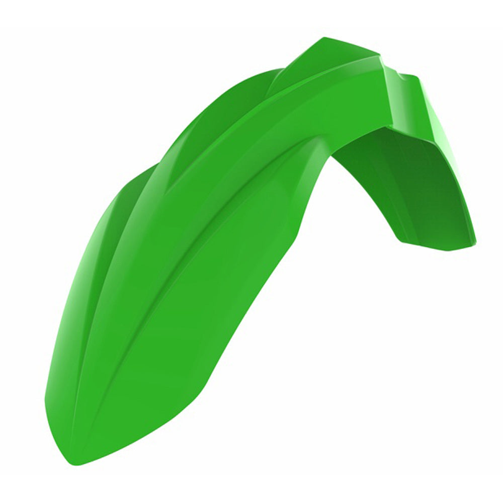 Polisport - POLISPORT FRONT FENDER KAWASAKI - GREEN - Shark Leathers