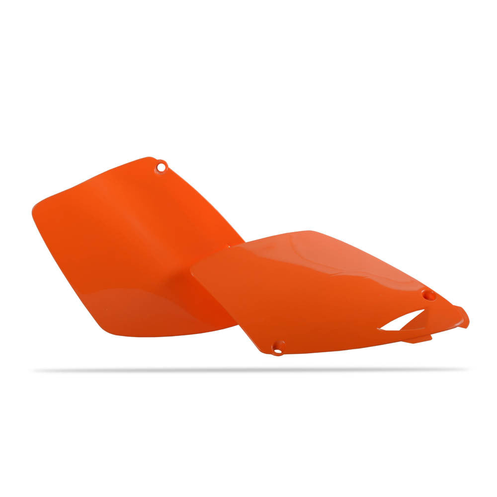 Polisport - POLISPORT SIDE COVERS KTM SX/EXC - ORANGE [B12] - Shark Leathers