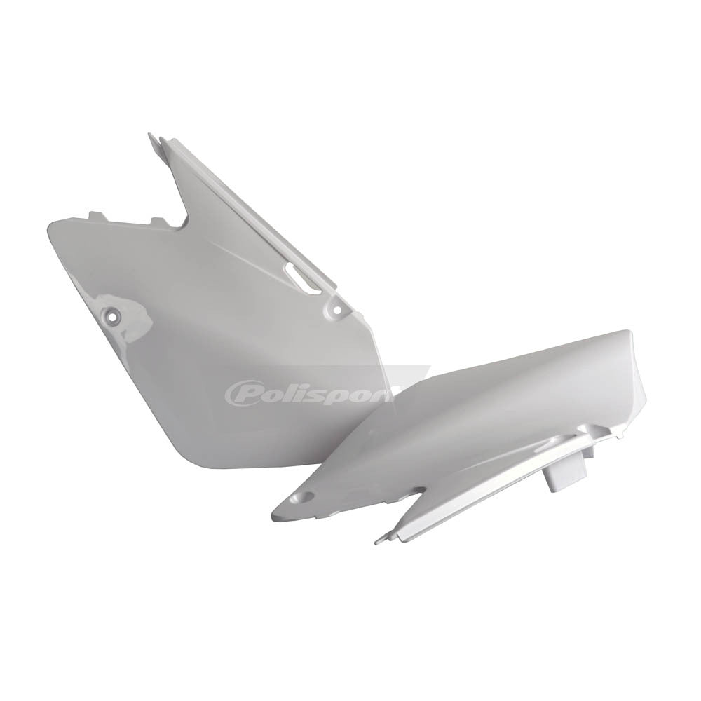 Polisport - POLISPORT SIDE COVERS SUZUKI RM - WHITE [B6] - Shark Leathers