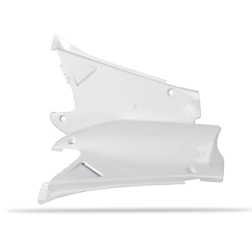 Polisport - POLISPORT SIDE COVERS HONDA CR - WHITE [B6] - Shark Leathers