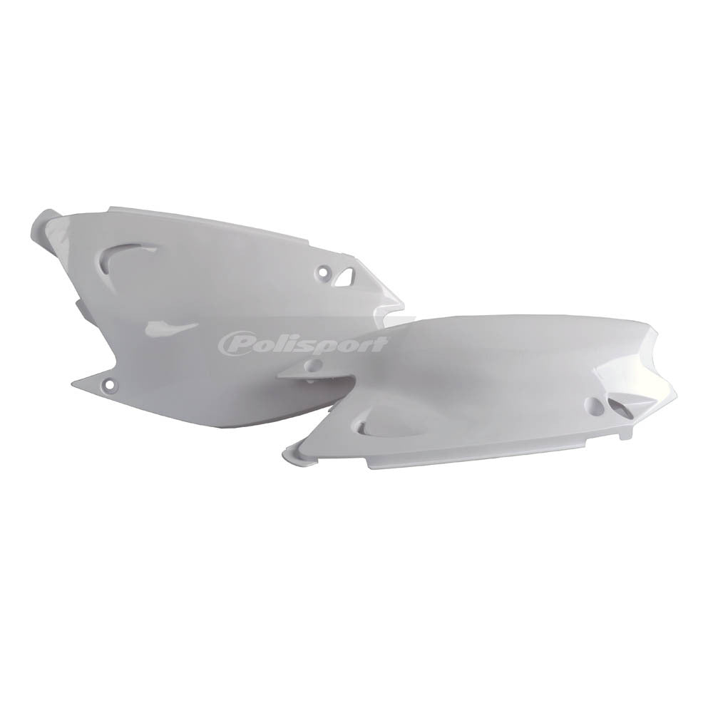 Polisport - POLISPORT SIDE COVERS KAWASAKI KX - WHITE - Shark Leathers