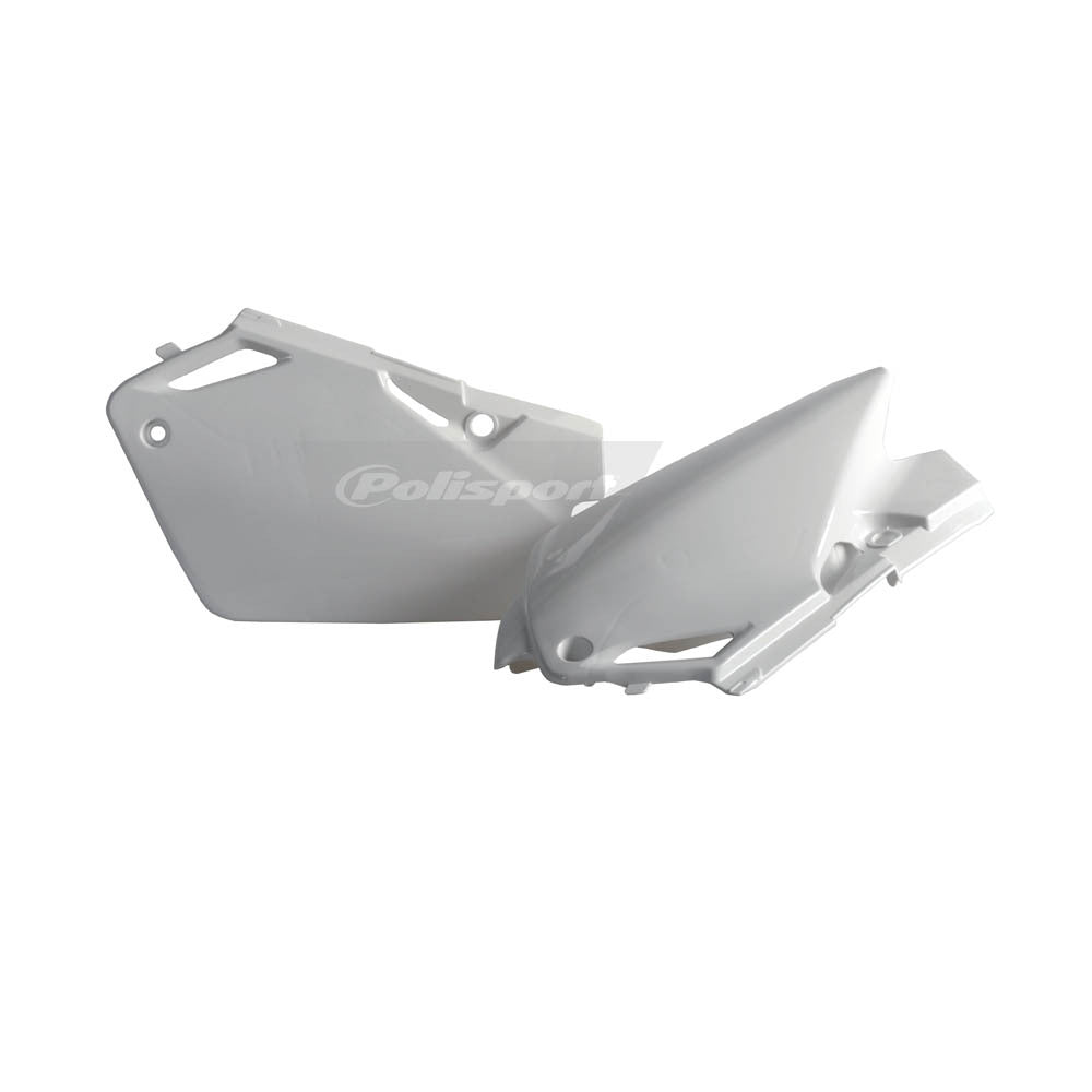 Polisport - POLISPORT SIDE COVERS HONDA CR - WHITE [B6] - Shark Leathers