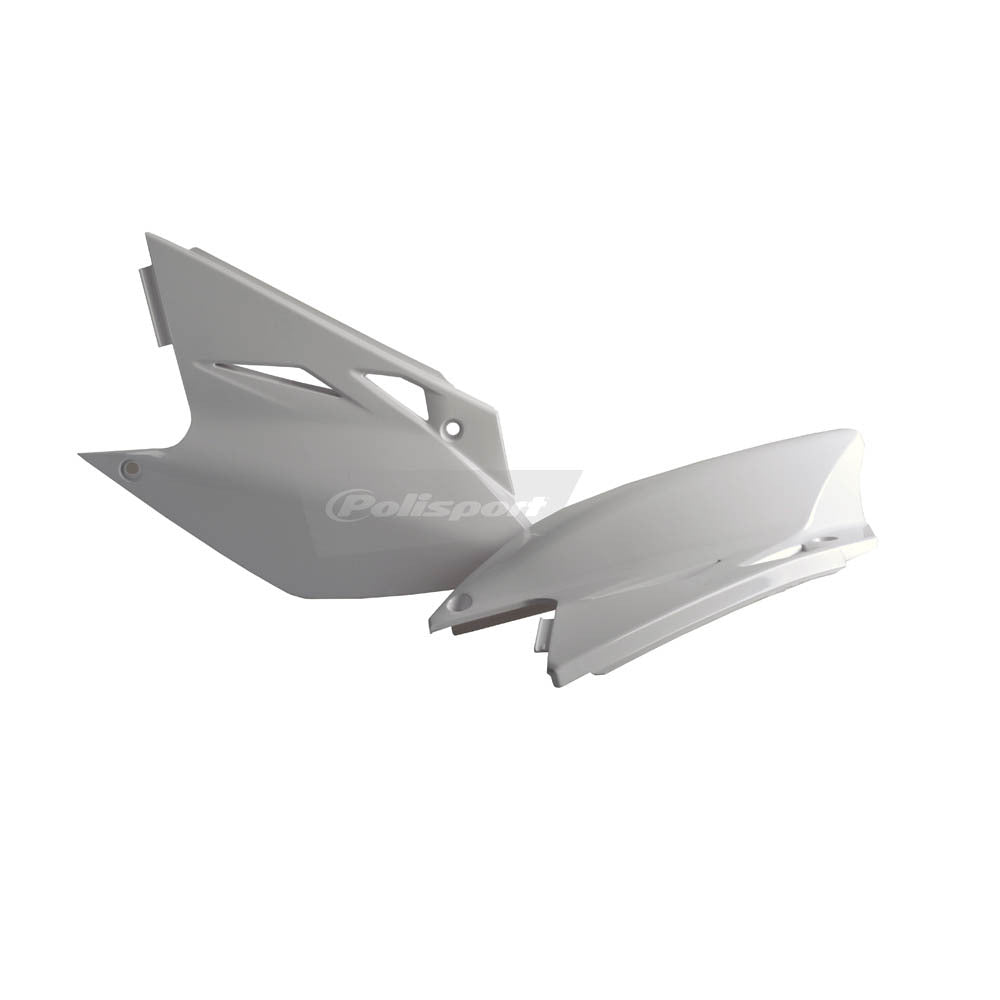 Polisport - POLISPORT SIDE COVERS KAWASAKI KXF - WHITE - Shark Leathers