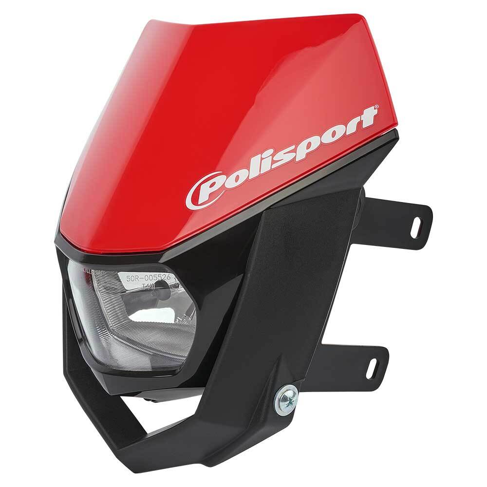 Polisport - POLISPORT HALO HEADLIGHT - HONDA RED/WHITE - Shark Leathers