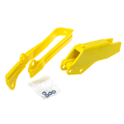 Polisport - POLISPORT CHAIN GUIDE & SLIDER KIT SUZUKI - YELLOW [B12] - Shark Leathers