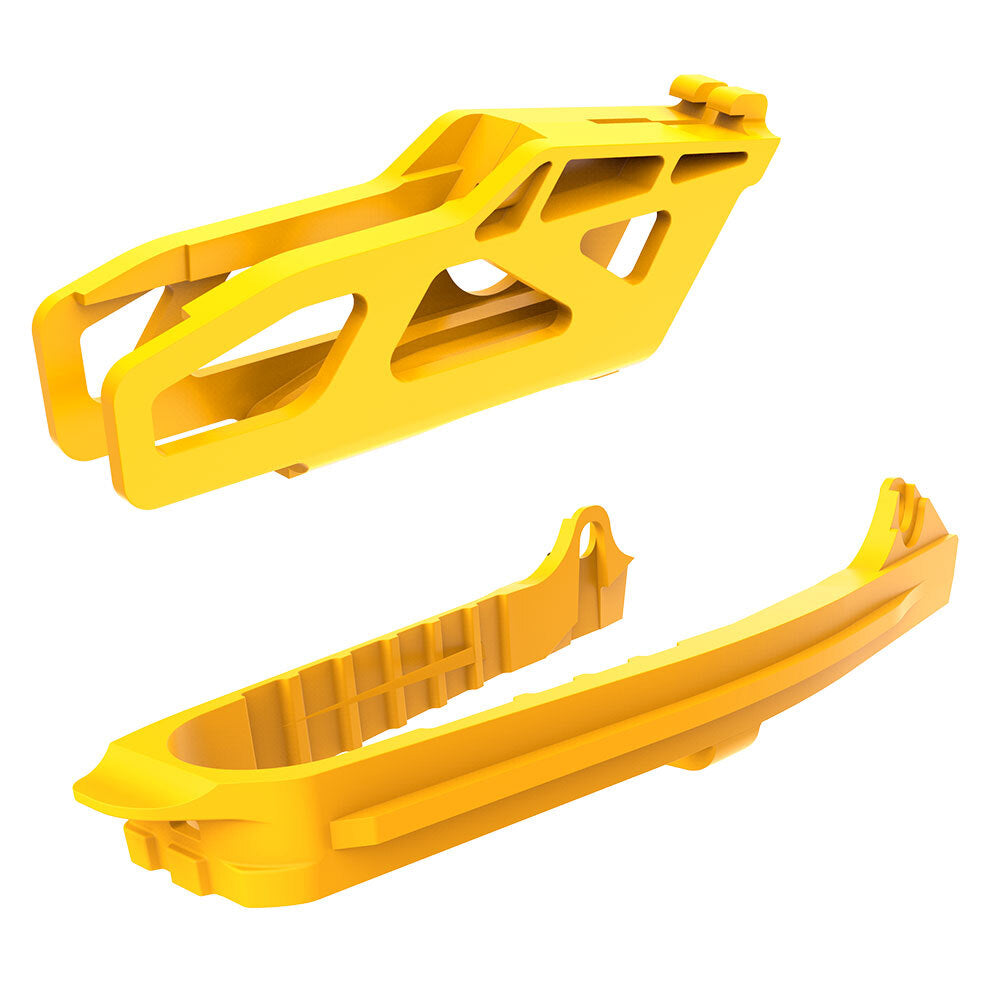Polisport - POLISPORT CHAIN GUIDE & SLIDER KIT SUZUKI - YELLOW - Shark Leathers