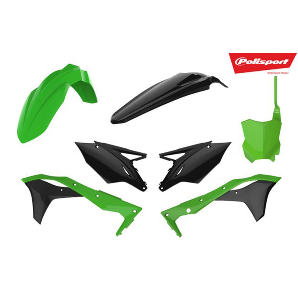Polisport - POLISPORT MX KIT KAWASAKI KX450F 16-18 - GREEN/BLACK - Shark Leathers