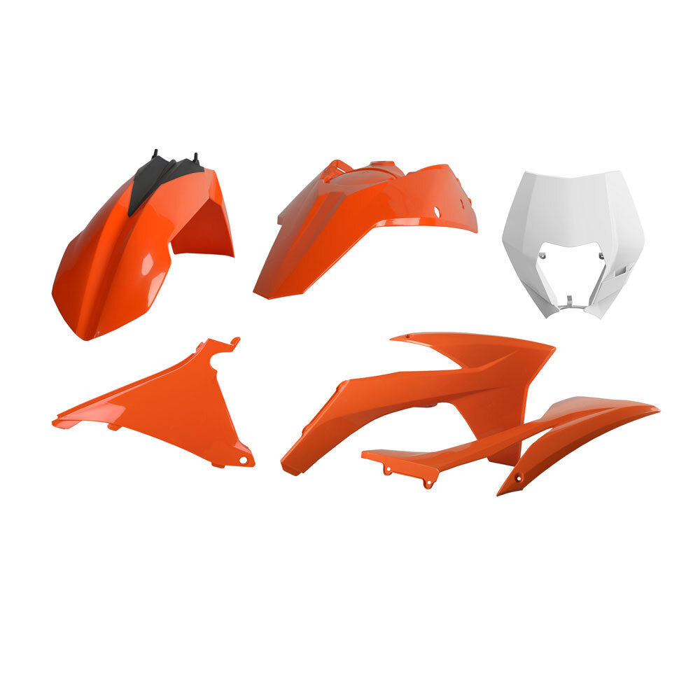 Polisport - POLISPORT ENDURO KIT KTM EXC/EXCF 12-13 - OEM 12 (INCL H/L MASK) - Shark Leathers