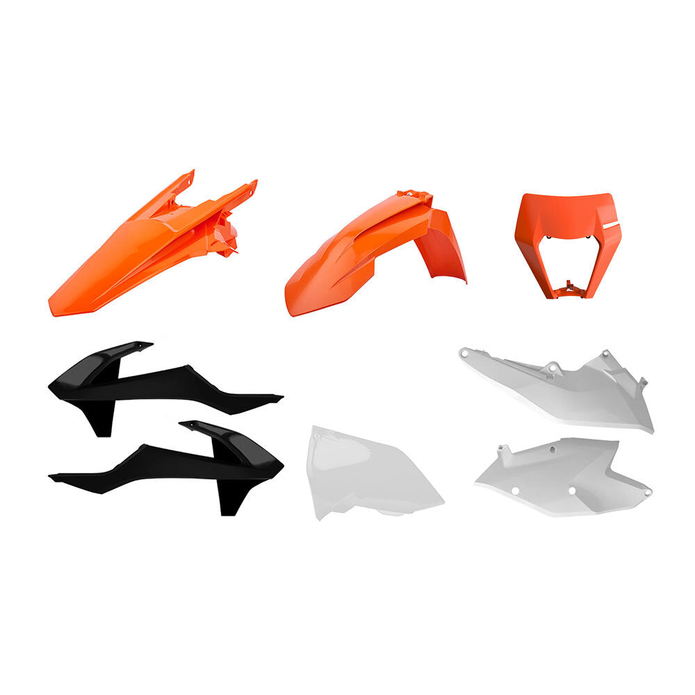 Polisport - POLISPORT ENDURO KIT KTM EXC/EXCF 17-19 - OEM 19 (INCL H/L MASK) - Shark Leathers