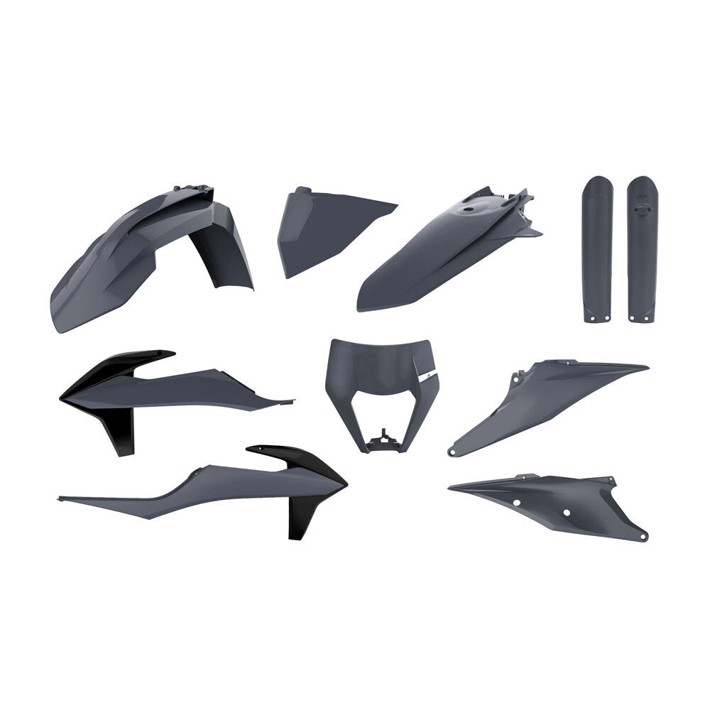 Polisport - POLISPORT ENDURO KIT KTM EXC/EXC-F 20-23 - NARDO GREY (INCL H/L MASK) - Shark Leathers