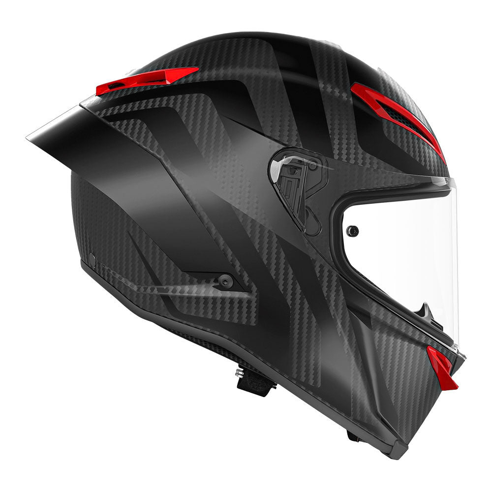 AGV - AGV PISTA GP RR INTREPIDO MATT CARBON BLACK RED - Shark Leathers