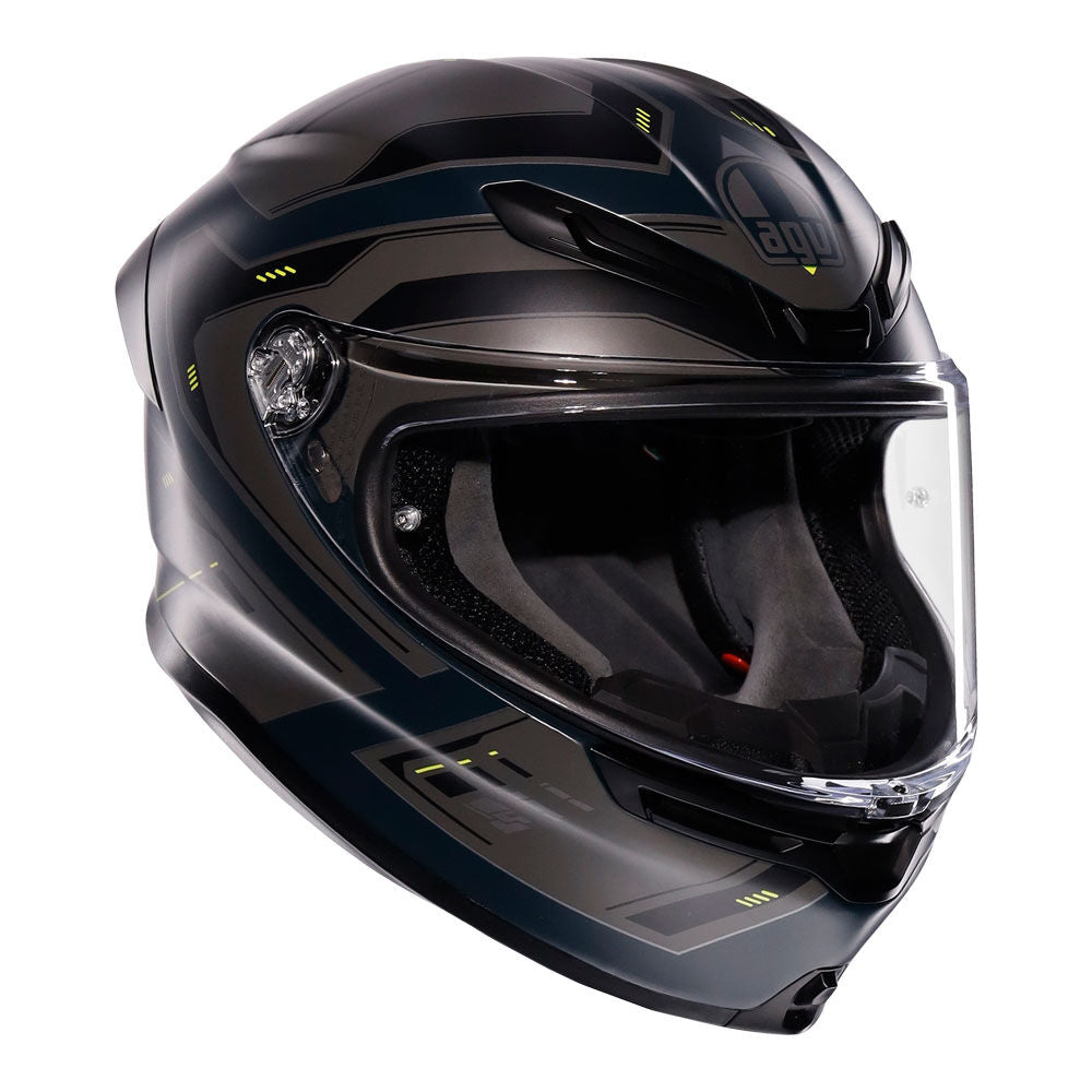 AGV K6S ENHANCE MATT GREY YELLOW FLURO