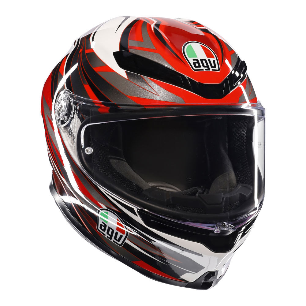 AGV K6S REEVAL WHITE RED GREY S