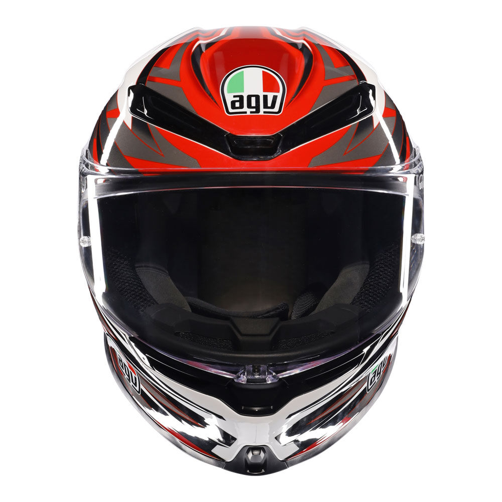 AGV K6S REEVAL WHITE RED GREY S