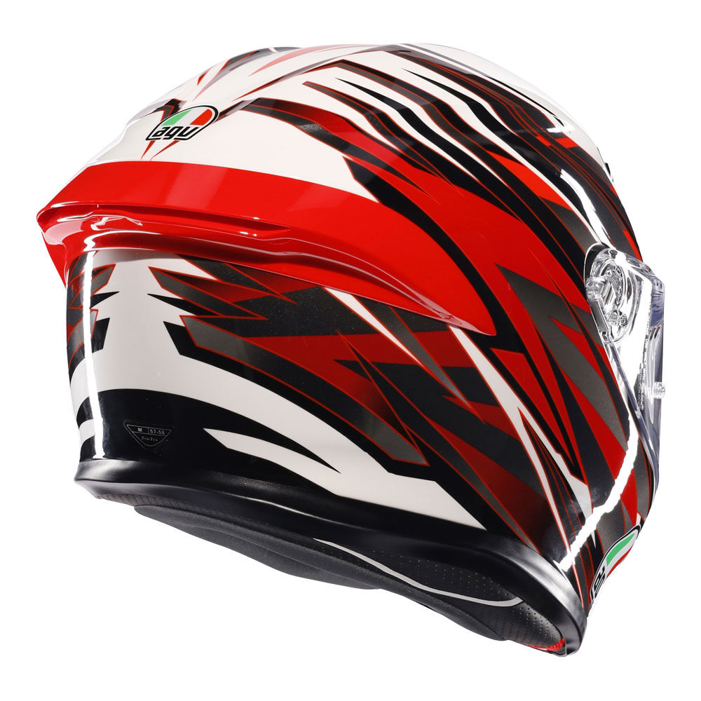 AGV K6S REEVAL WHITE RED GREY S