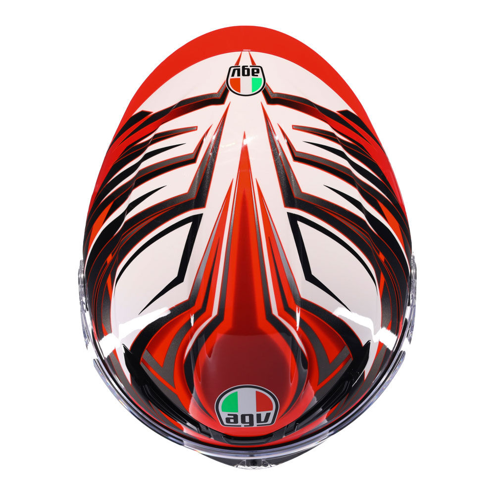 AGV K6S REEVAL WHITE RED GREY S