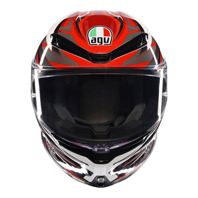 AGV - AGV K6S REEVAL WHITE RED GREY L - Shark Leathers