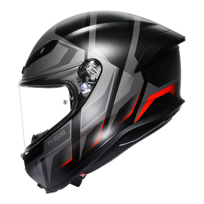 AGV - AGV K6S KARVE BLACK GREY RED M - Shark Leathers
