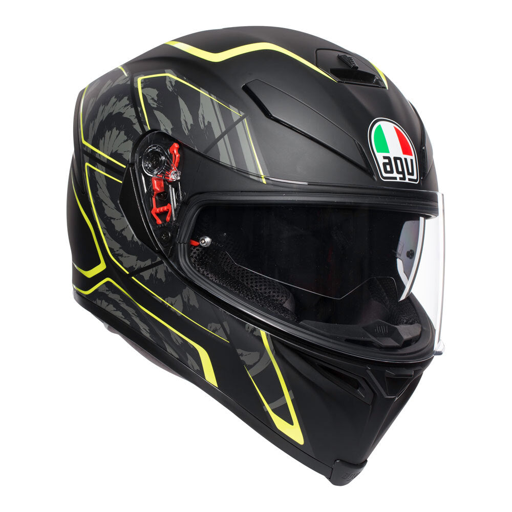 AGV K5-S TORNADO MATT BLACK/YELLOW FLUO