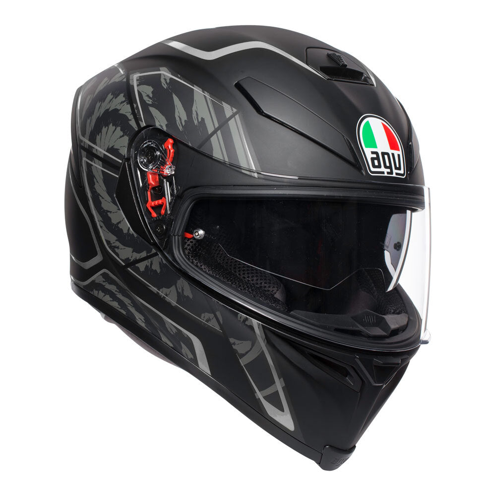 AGV K5-S TORNADO MATT BLACK/SILVER