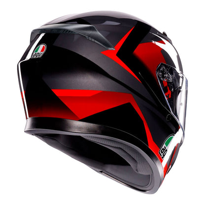 AGV K3 STRIGA MATT BLACK GREY RED XXL