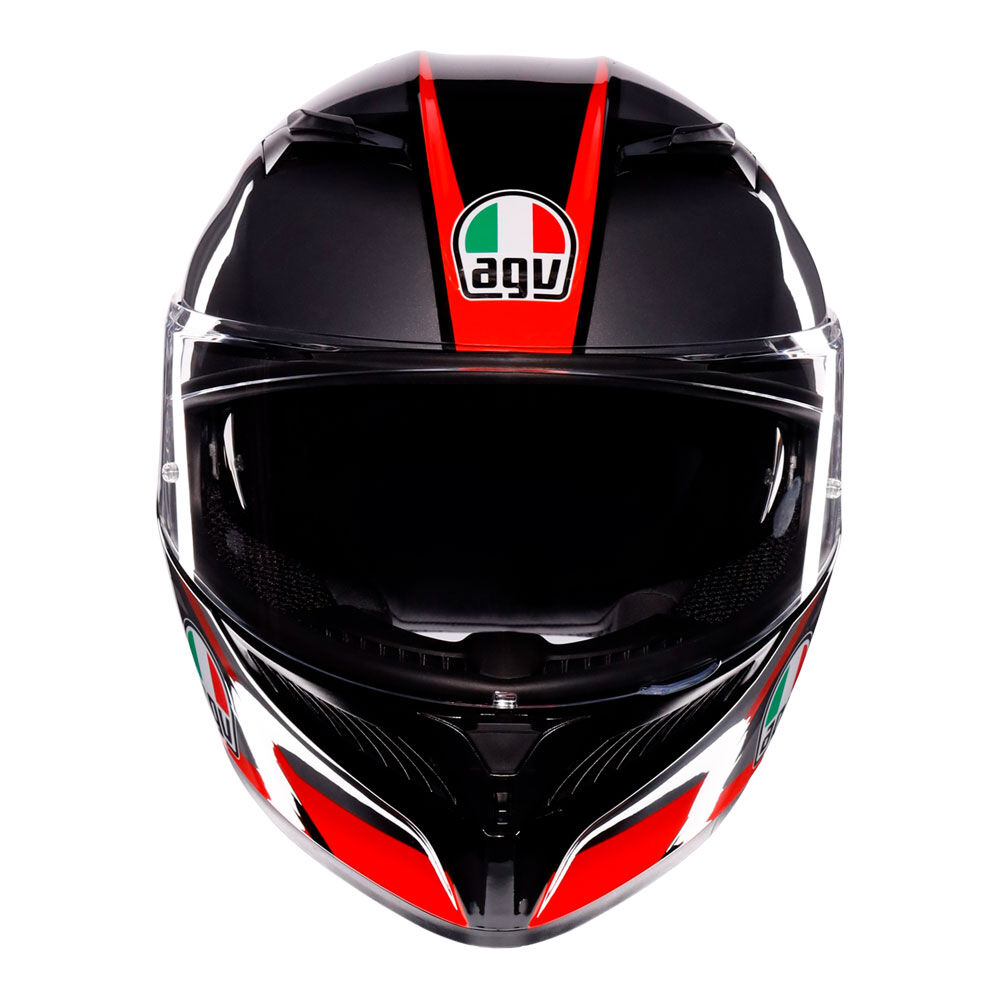 AGV K3 STRIGA MATT BLACK GREY RED XXL