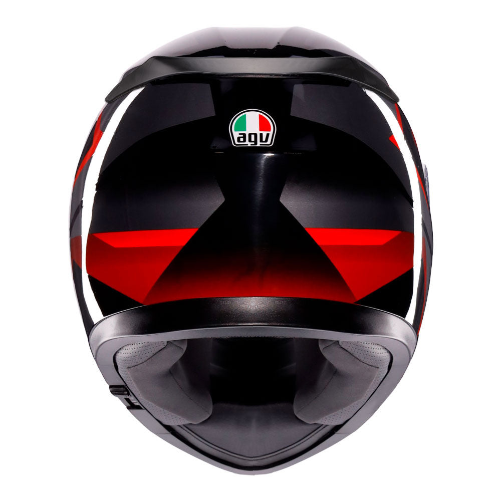 AGV K3 STRIGA MATT BLACK GREY RED XXL