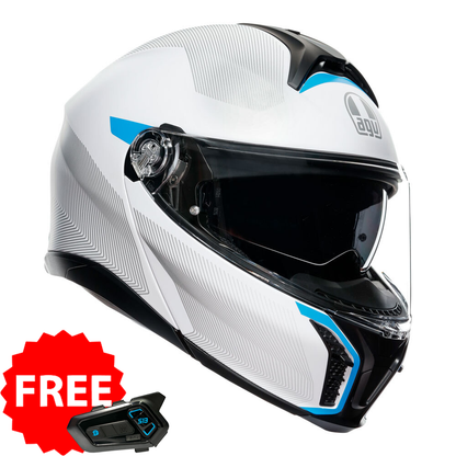 AGV TOURMODULAR FREQUENCY LIGHT GREY/BLUE