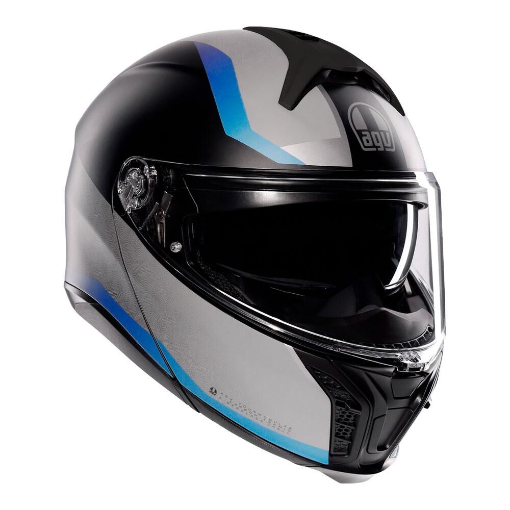 (NEW) AGV TOURMODULAR STRAY MATT BLACK/GREY/BLUE