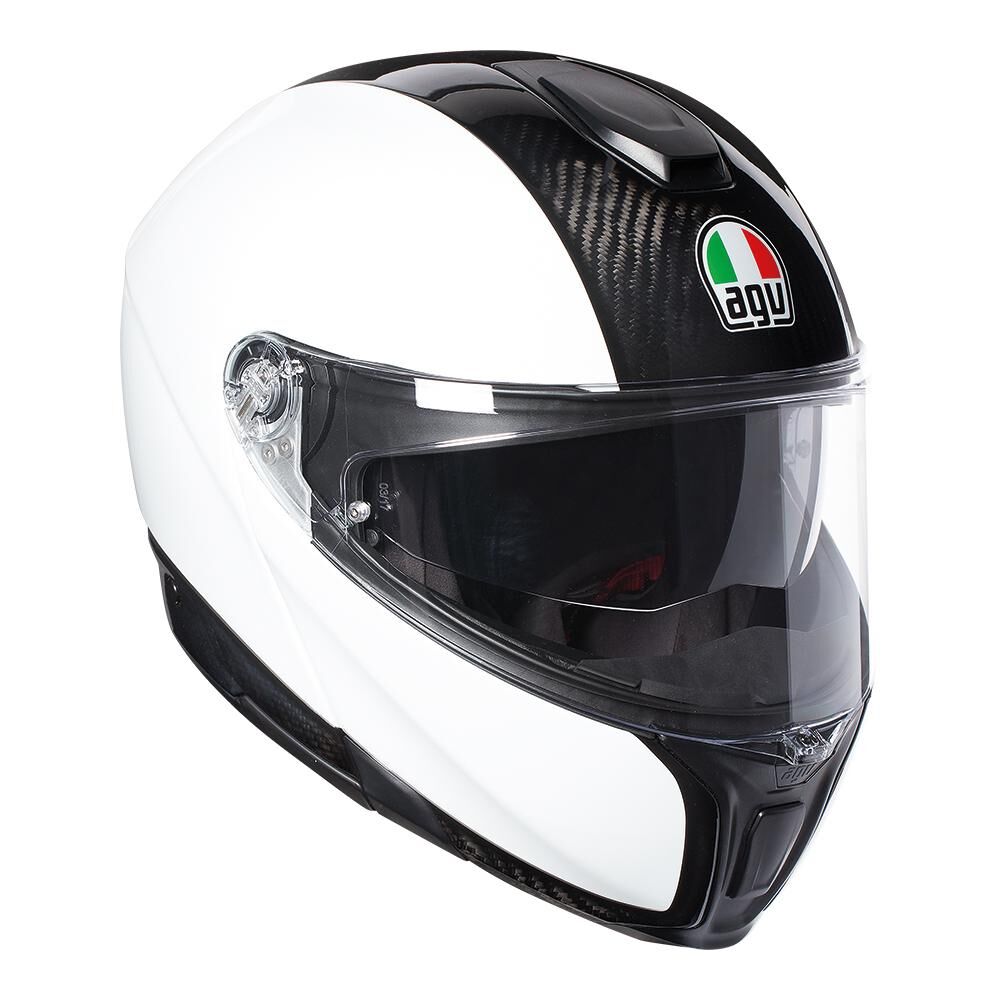 AGV - AGV SPORTMODULAR - CARB/WHT - Shark Leathers