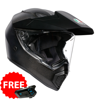 AGV - AGV AX9 - MATT CARBON - Shark Leathers