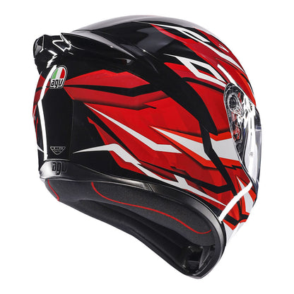 AGV K1S LION BLACK RED WHITE