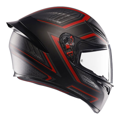 AGV - AGV K1S SLING MATT BLACK RED L - Shark Leathers