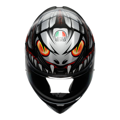 AGV K1S LYZARD BLACK GREY RED