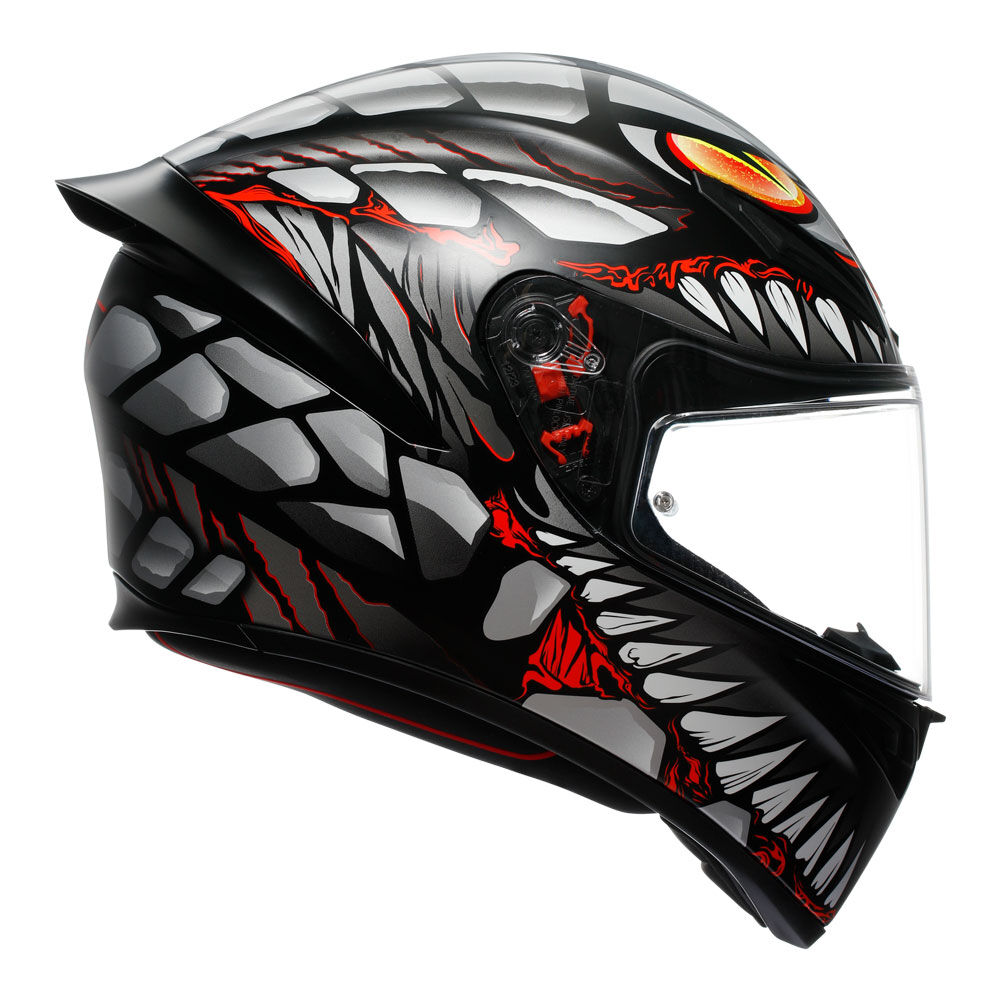 AGV K1S LYZARD BLACK GREY RED