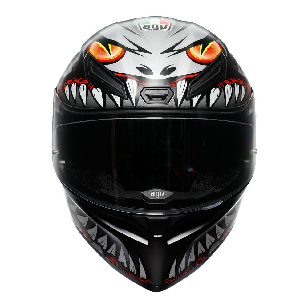 AGV K1S LYZARD BLACK GREY RED