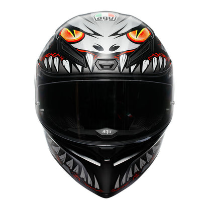 AGV K1S LYZARD BLACK GREY RED