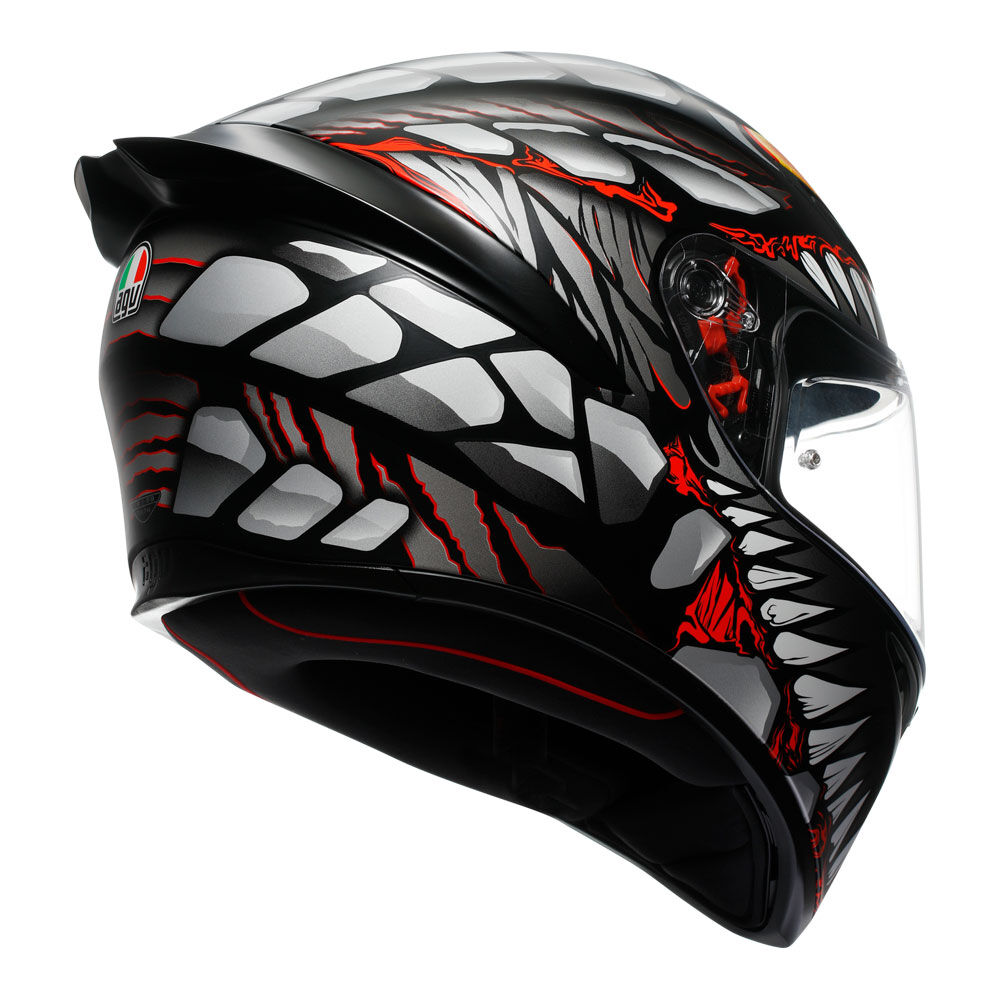 AGV K1S LYZARD BLACK GREY RED