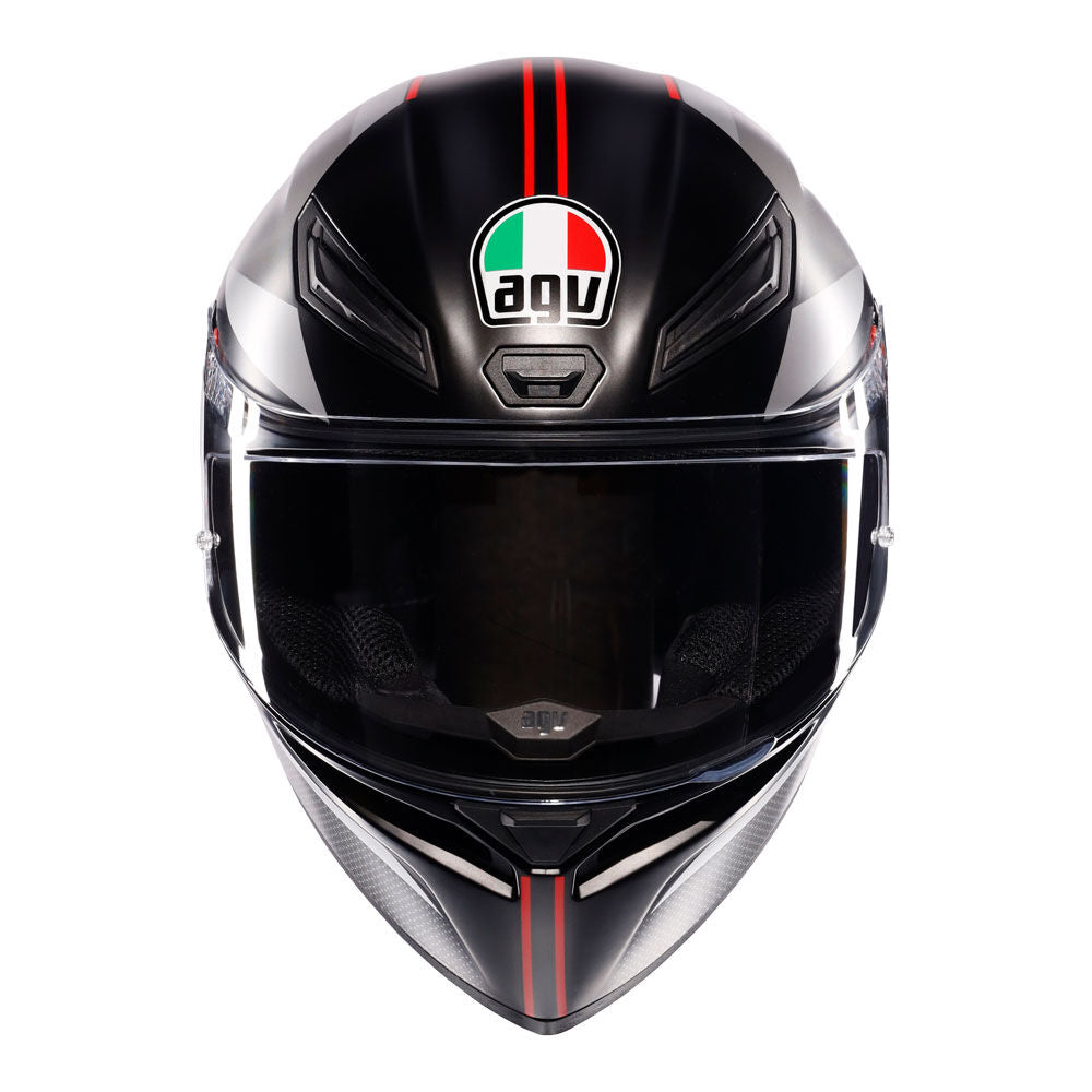 AGV K1S LAP MATT BLACK GREY RED M