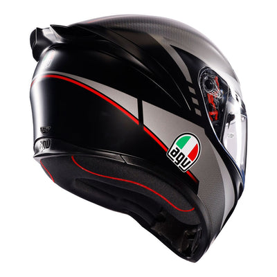 AGV - AGV K1S LAP MATT BLACK GREY RED XL - Shark Leathers