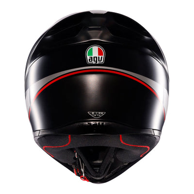 AGV - AGV K1S LAP MATT BLACK GREY RED XL - Shark Leathers