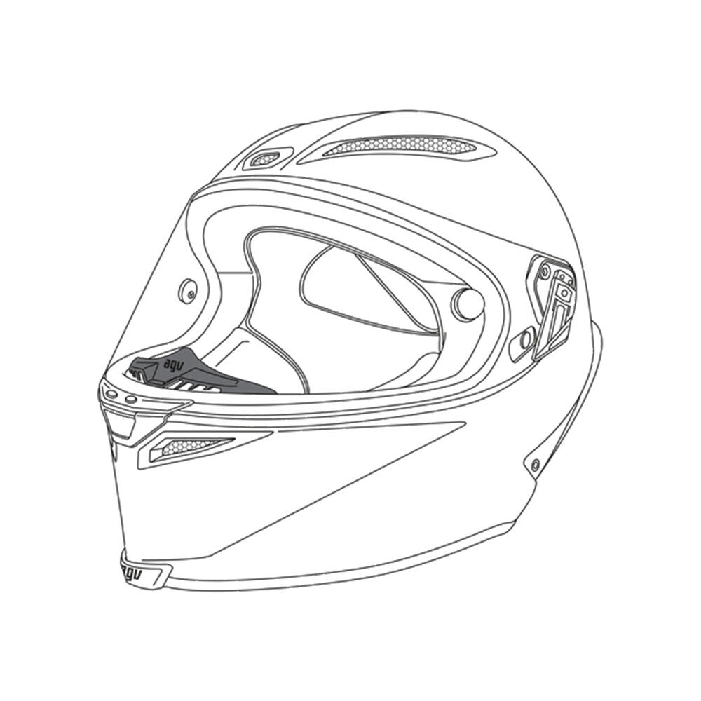 AGV - AGV BREATH DEFLECTOR PISTA GP R 20KIT60200999 - Shark Leathers
