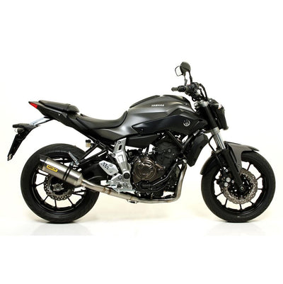 ARROW 71817PK Silencer - THUNDER Titanium with Carbon End Cap YAMAHA MT-07 2014 > 2020